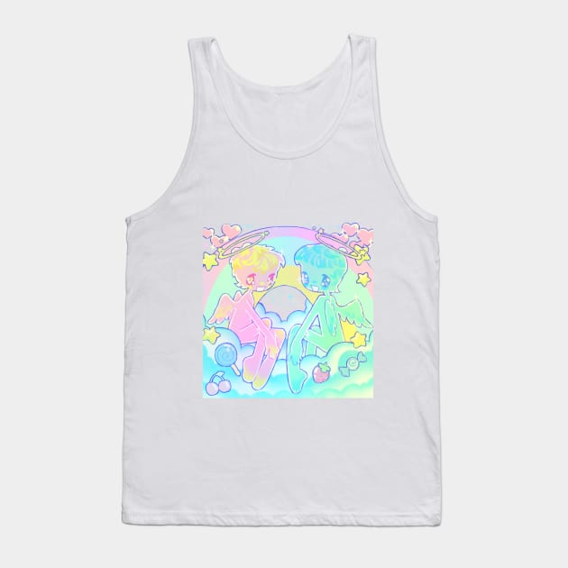 Marshmallow Angels Tank Top by BasementBuddy